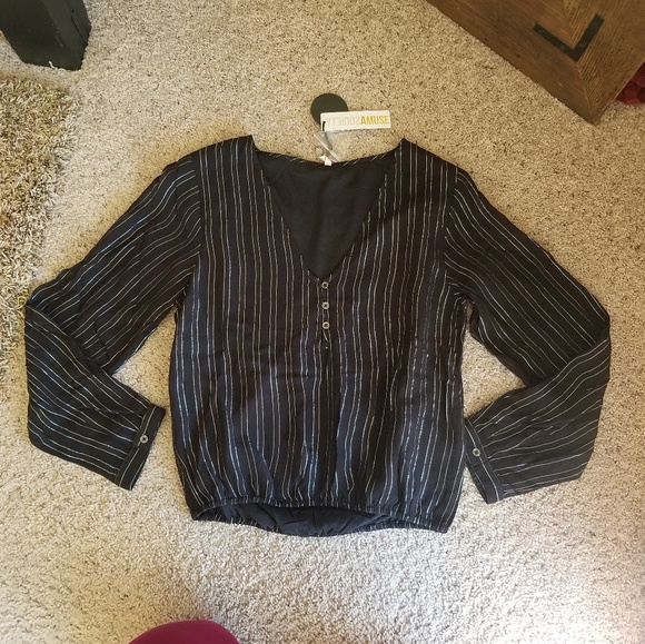 Brand New!!! Amuse Society Blouse - Picture 1 of 4